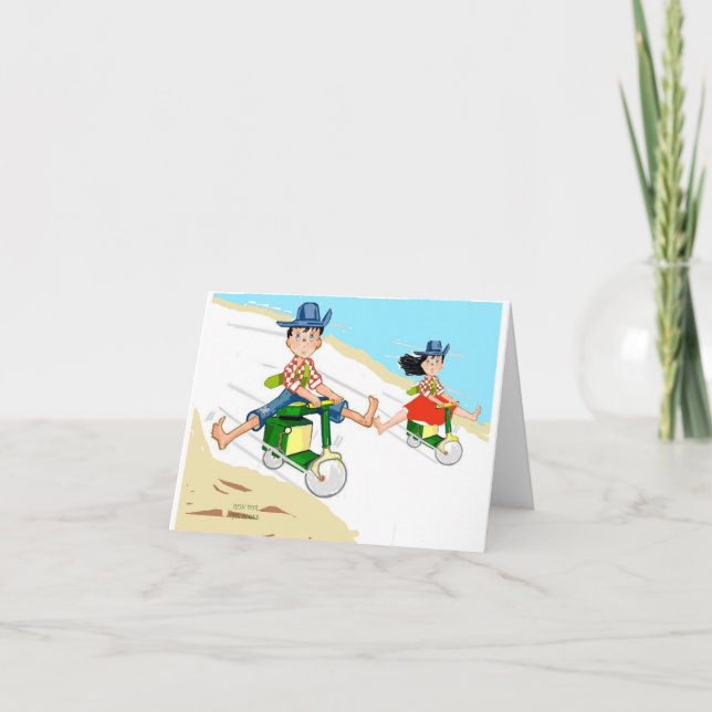 Bicycle  Run For The Roses Note Card (Front)