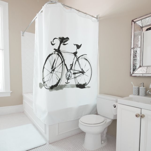 Bicycle Shower Curtain (In Situ)