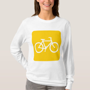 Bicycle Sign - Amber T-Shirt