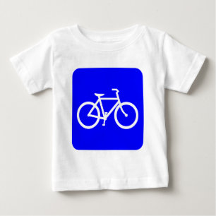 Bicycle Sign - Blue Baby T-Shirt