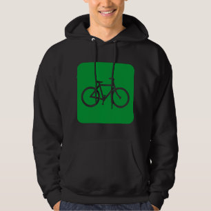 Bicycle Sign - Grass Green Hoodie