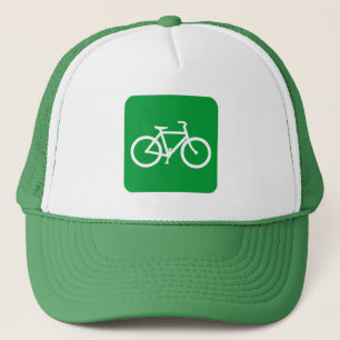 Bicycle Sign - Grass Green Trucker Hat
