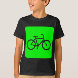 Bicycle Sign - Green T-Shirt