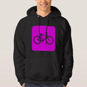 Bicycle Sign - Magenta Hoodie