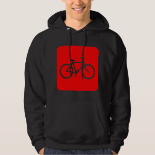 Bicycle Sign - Red Hoodie