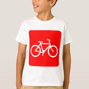 Bicycle Sign - Red T-Shirt