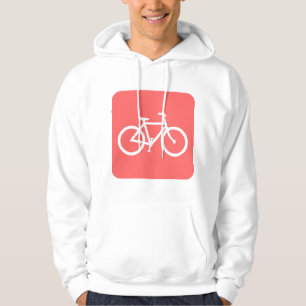 Bicycle Sign - Tropical Pink Hoodie