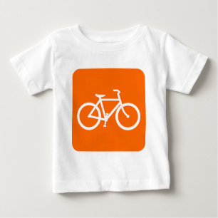 Bicycle Sign - White Baby T-Shirt