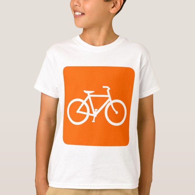 Bicycle Sign - White T-Shirt (Front)