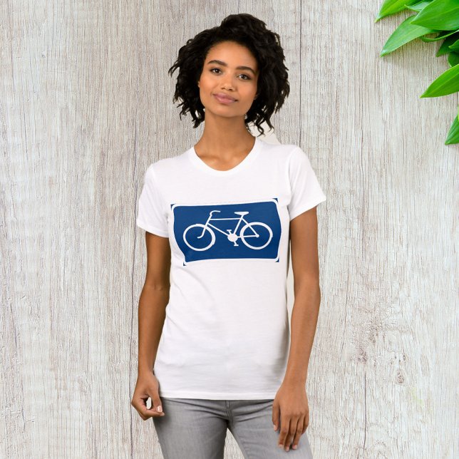 Bicycle Sign Womens T-Shirt (Creator Uploaded)