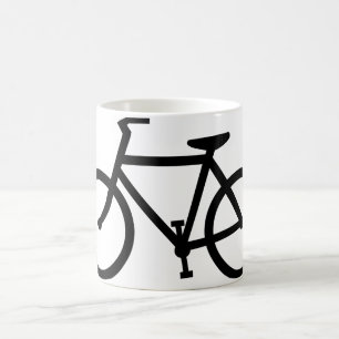 bicycle silhouette coffee mug