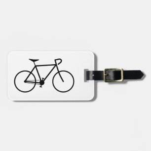 Bicycle Silhouette Luggage Tag