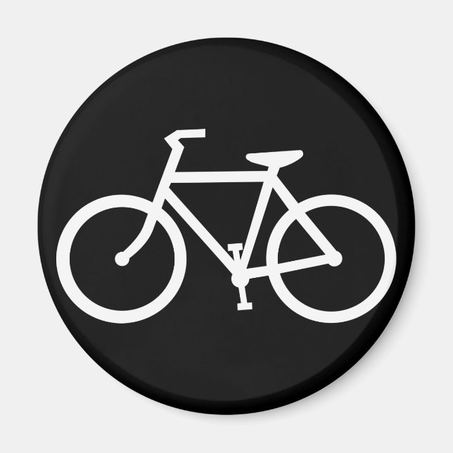 bicycle silhouette magnet (Front)