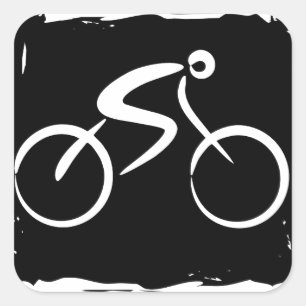 Bicycle Square Sticker