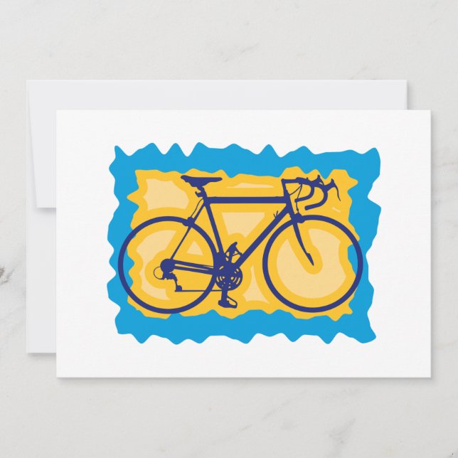 Bicycle Stamp Invitations (Front)