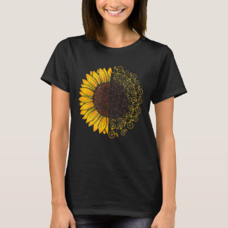 Bicycle Sunflower Tee Shirt Bike Lover gift