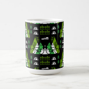 Bicycle-Themed Present Print Coffee Mug