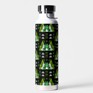 Bicycle-Themed Present Print Water Bottle