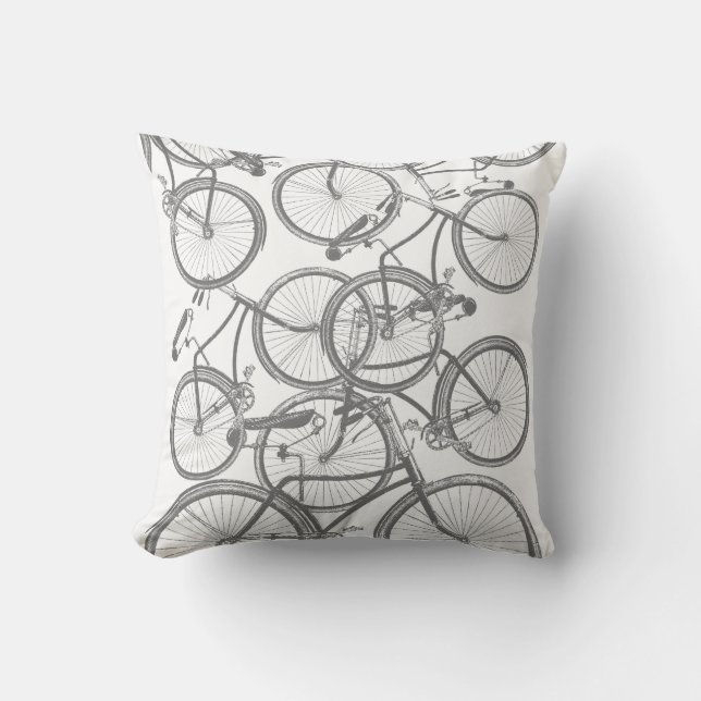 Bicycle throw pillow (Front)