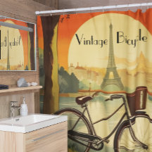 Bicycle Travel Poster, Paris customisable