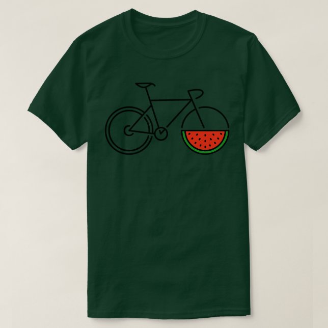 Bicycle Watermelon T-Shirt (Design Front)