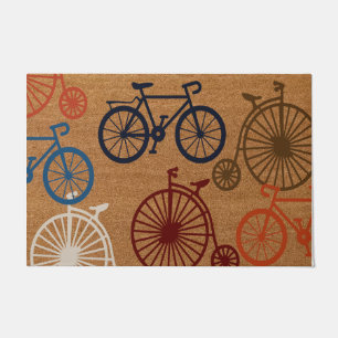 Bicycle Welcome Mat, Bike Doormat, Bike Rider Gift Doormat