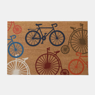 Bicycle Welcome Mat, Bike Doormat, Bike Rider Gift Doormat