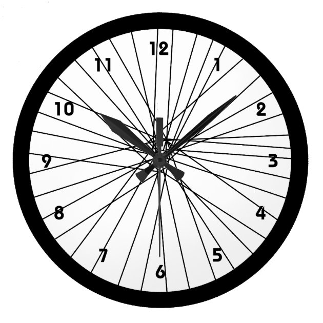 bike wheel clock