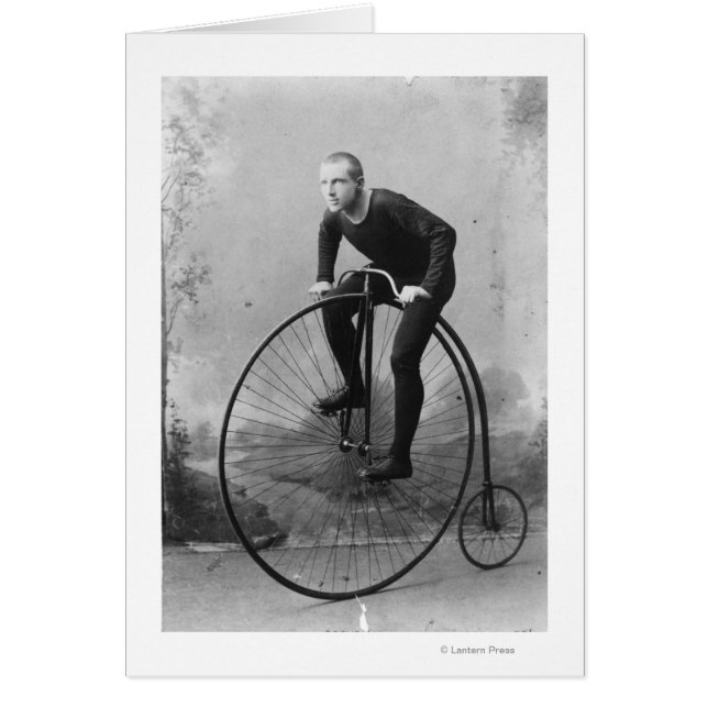 Bicycle with Large Front Wheel (Front)