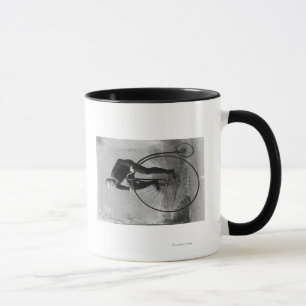 Bicycle with Large Front Wheel Photograph Mug