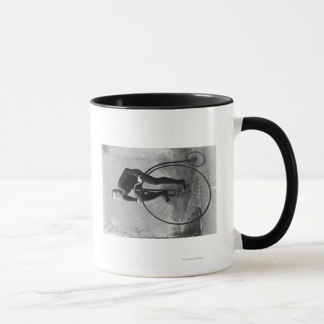 Bicycle with Large Front Wheel Photograph Mug (Right)