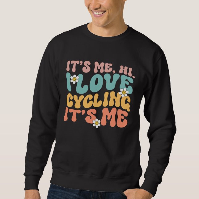 Bicycle  Women Girls Love Bike Cycle Cyclist Sweatshirt (Front)