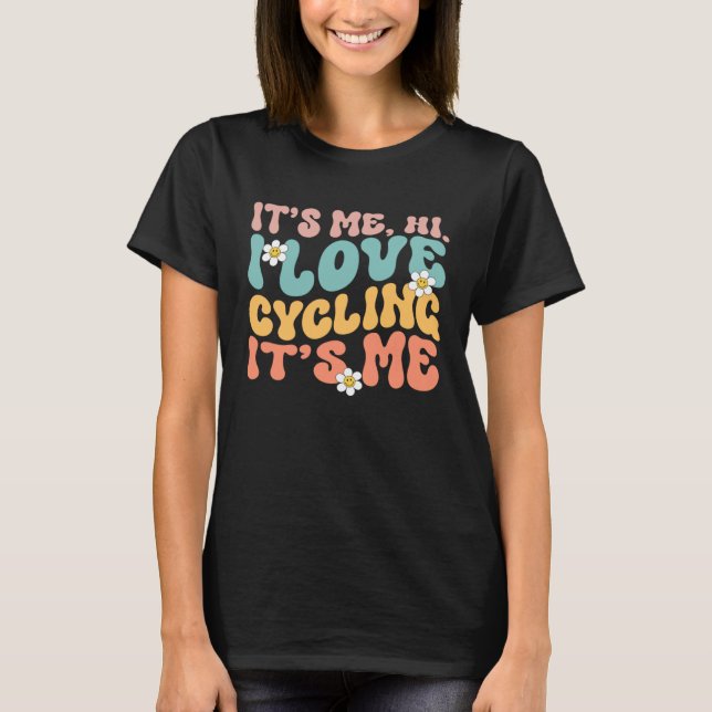 Bicycle  Women Girls Love Bike Cycle Cyclist T-Shirt (Front)