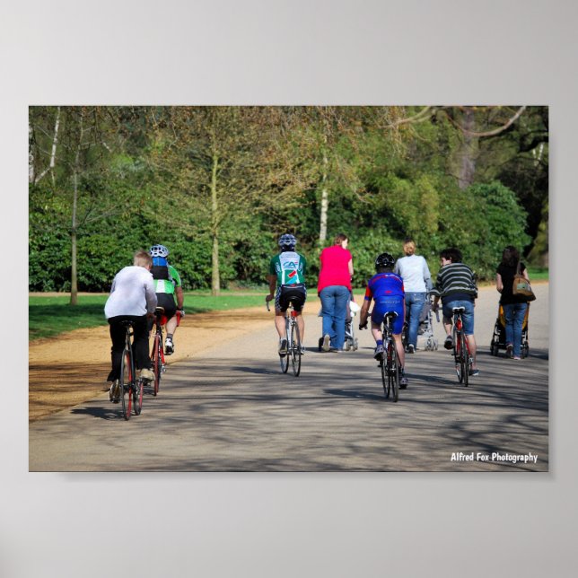 Bicycles and Pushchairs Poster (Front)