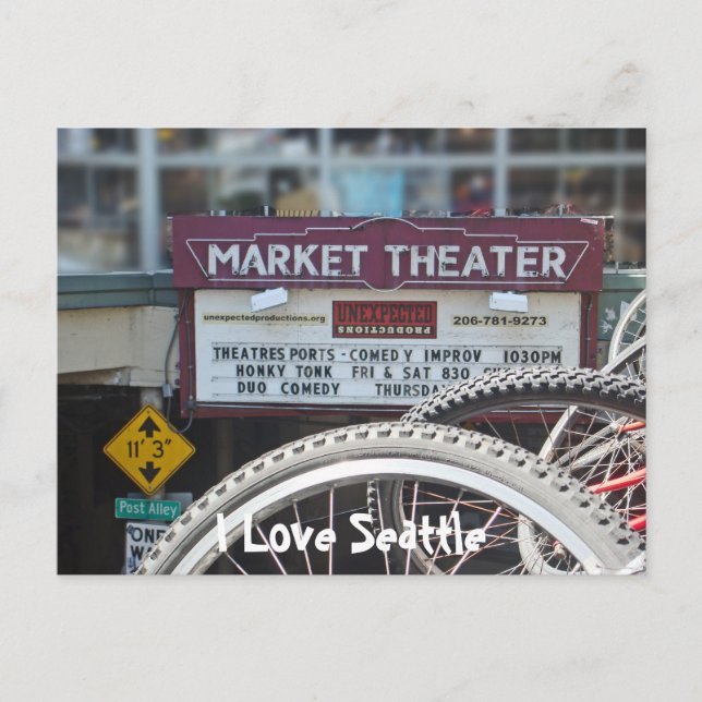 Bicycles at the Theatre Postcard (Front)