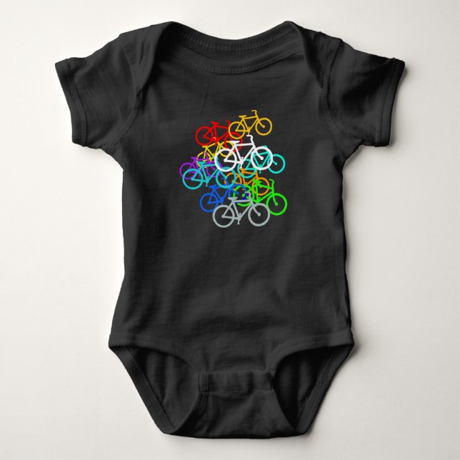 Bicycles Baby Bodysuit (Front)
