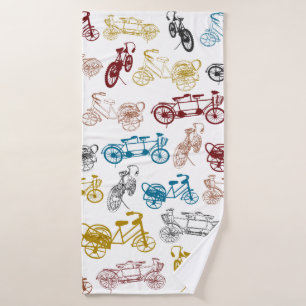 Bicycles Bathroom Towel Set