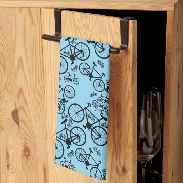 Bicycles Big and Small Tea Towel (Thirds Fold)