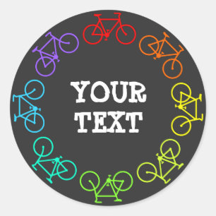 Bicycles Classic Round Sticker