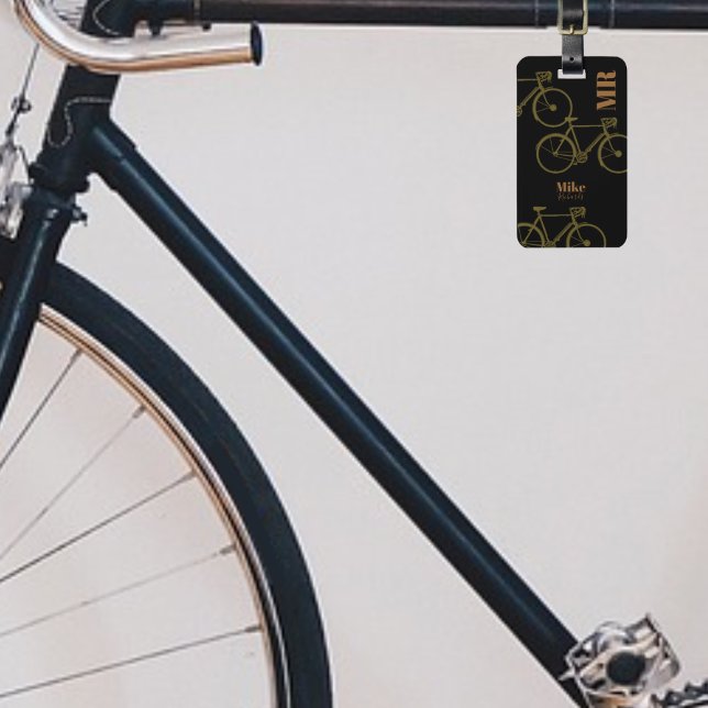 Bicycles . cyclist travel luggage tag (Creator Uploaded)