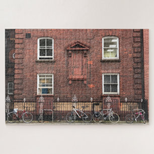 Bicycles, Fulham Road, Chelsea London UK Jigsaw Puzzle