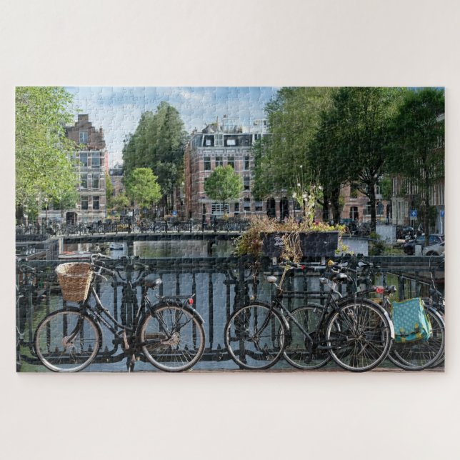Bicycles in Amsterdam. Jigsaw Puzzle (Horizontal)