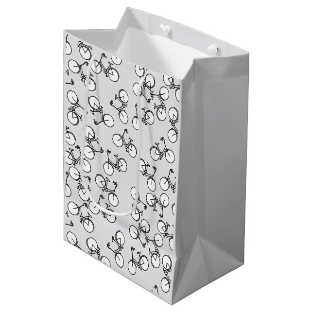 Bicycles Medium Gift Bag (Front Angled)