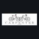 Bicycles with Birds Family Print<br><div class="desc">The perfect gift for the biking family - who also love watching birds! Personalize this simple lovely print for your family room.</div>