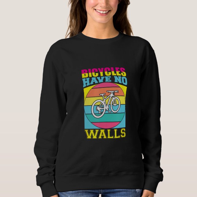 Bicycling Biker Cyclist Athlete marathon Bicycle Sweatshirt (Front)
