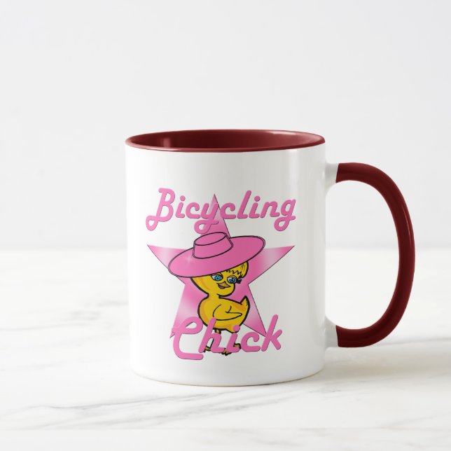 Bicycling Chick #8 Mug (Right)