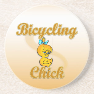 Bicycling Chick Coaster