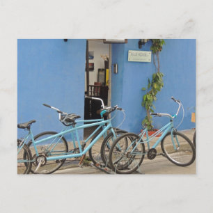 Bicycling in Cartagena Colombia Postcard