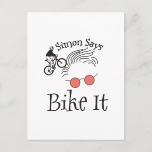 Bicycling Postcard