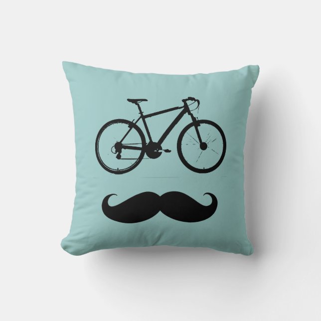 bicycling ~ stache bike cushion (Front)